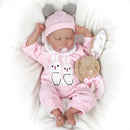 Bebê Reborn menina 48cm Ultra Realista 100% feito à mão de silicone