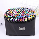 Conjunto de canetas marcadoras de 24 a 168 cores para desenho