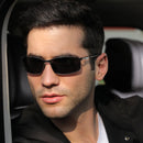 Óculos de sol Masculino/Feminino Aoron Polarizado armação de metal uv400 Anti-reflexo