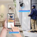 Câmera Wi-Fi Segurança Externa 2 em 1 À Prova D’água  Visão Noturna