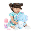 Bebê Reborn menina 48cm Ultra Realista 100% feito à mão, Pele de silicone Premium Super Macio