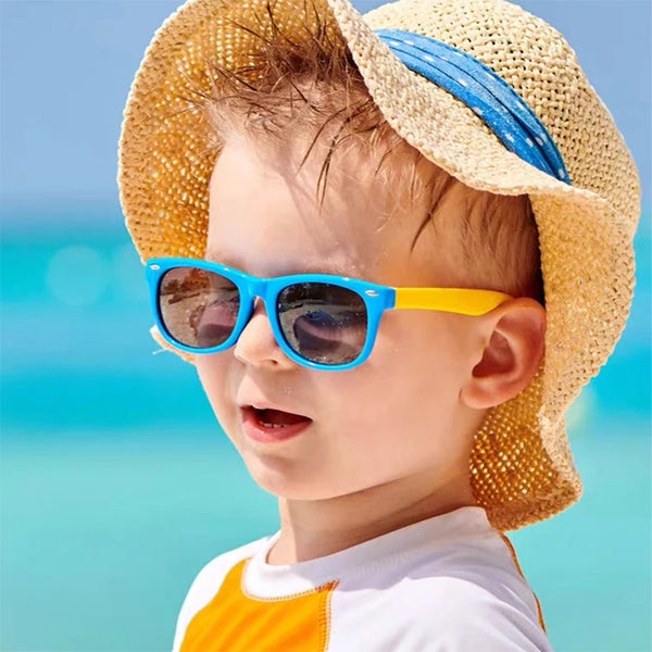Óculos de Sol  Praticamente INDESTRUTÍVEL,  polarizado para crianças, Óculos de Polímero flexível para meninos e meninas com uv400.