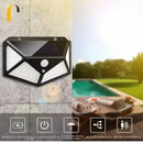 Kit 2 Luminária Solar 100 Led Com Sensor Prova D'Água Sem fio Extra forte