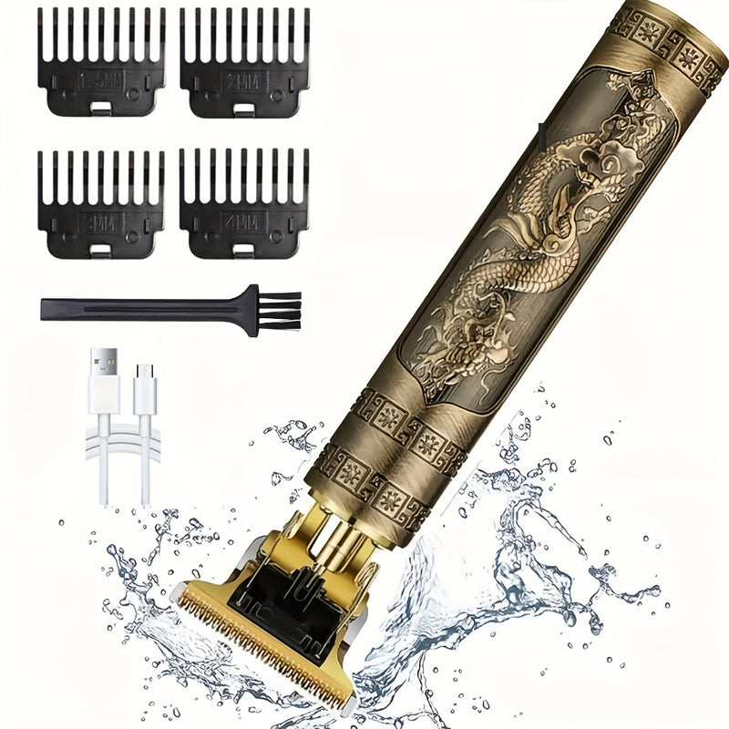 Maquina Profissional Retro para Corte, Barba e Depilação - Pro 3 em 1 +BRINDE (4 Pentes de Distância Limitada)