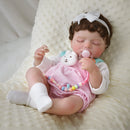 Bebê Reborn menina 48cm Ultra Realista 100% feito à mão de silicone