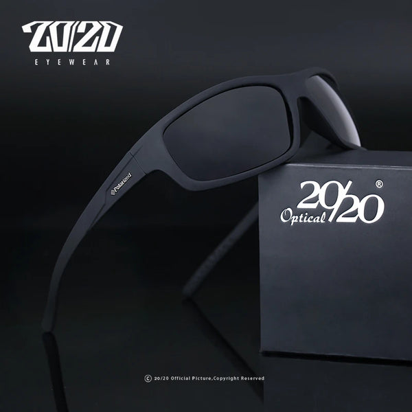 Novo óculos de sol polarizados Design de marca óptica, Moda masculina PL66
