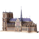 Peça Modelo 3D Quebra-cabeças de metal, Catedral de Notre Dame Paris DIY,  Kits de Construção Brinquedos para Adultos / Crianças