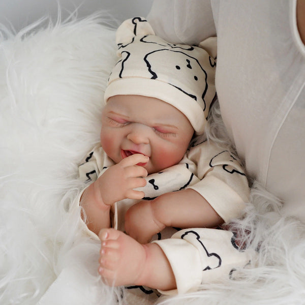 Bebê Reborn menino Realista 48 cm Corpo de Silicone