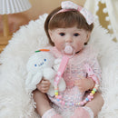 Bebê Reborn menina 48cm Ultra Realista 100% feito à mão de silicone