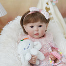Bebê Reborn menina 48cm Ultra Realista 100% feito à mão de silicone