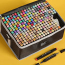 Conjunto de canetas marcadoras de 24 a 168 cores para desenho