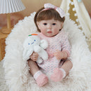 Bebê Reborn menina 48cm Ultra Realista 100% feito à mão de silicone