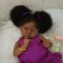 Bebê Reborn menina 55cm Ultra Realista 100% feito à mão, Pele de silicone Premium Super Macio