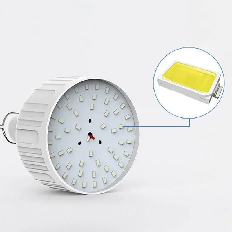 Lanterna de Led de Acampamento portátil com usb recarregável, lâmpada de alta Potência