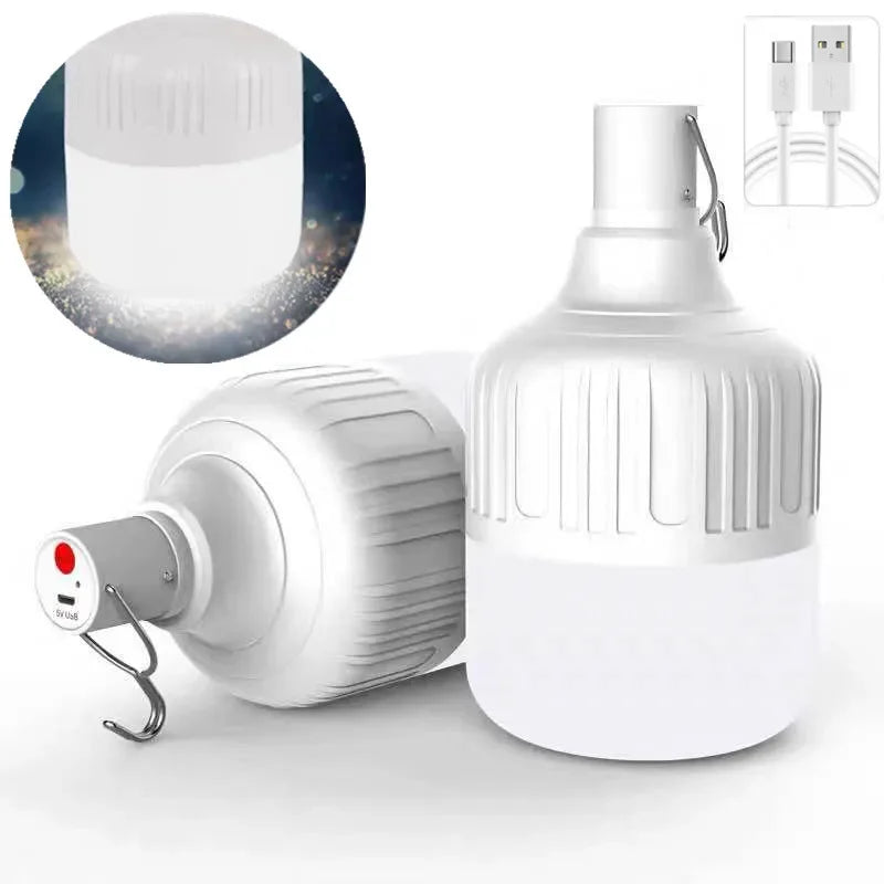 Lanterna de Led de Acampamento portátil com usb recarregável, lâmpada de alta Potência