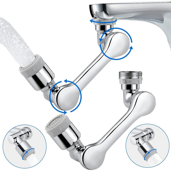 Extensor de torneira com rotação universal 1080 °