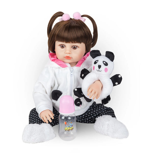 Bebê Reborn Realista 48cm Menina corpo de Silicone