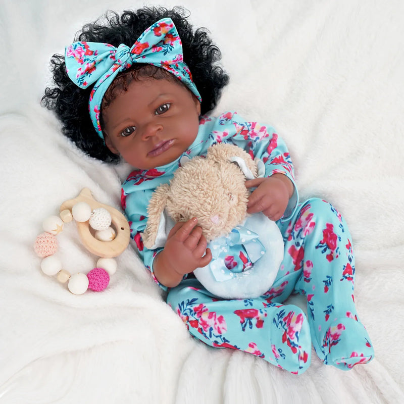 Bebê Reborn 55cm Ultra Realista 100% feito à mão, Pele de silicone Premium Super Macio