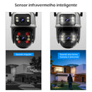 Câmera Wi-Fi Segurança Externa 2 em 1 À Prova D’água  Visão Noturna