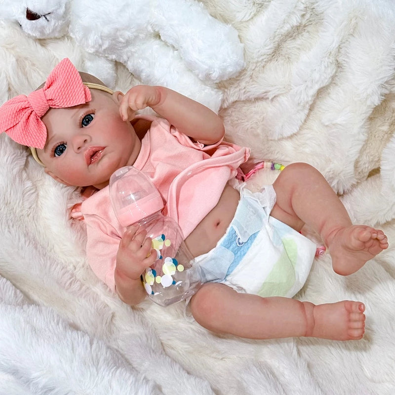 Bebê Reborn Ultra Realista 100% feito à mão, Pele de Silicone Premium Super Macio - PROMOÇÃO NAS ÚLTIMAS UNIDADES DO ESTOQUE!